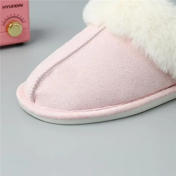 Faux Suede Center Seam Slippers - Picture 16 of 16